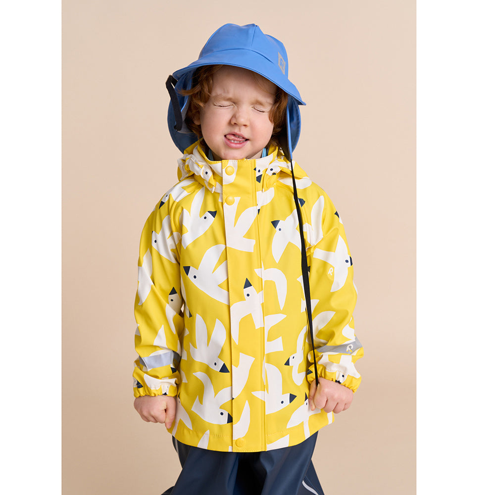 Reima Vesi Kids Waterproof Jacket (Yellow Birds)