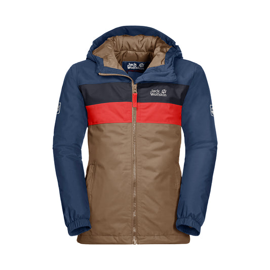 Jack Wolfskin Kids Four Lakes Jacket in walnut brown