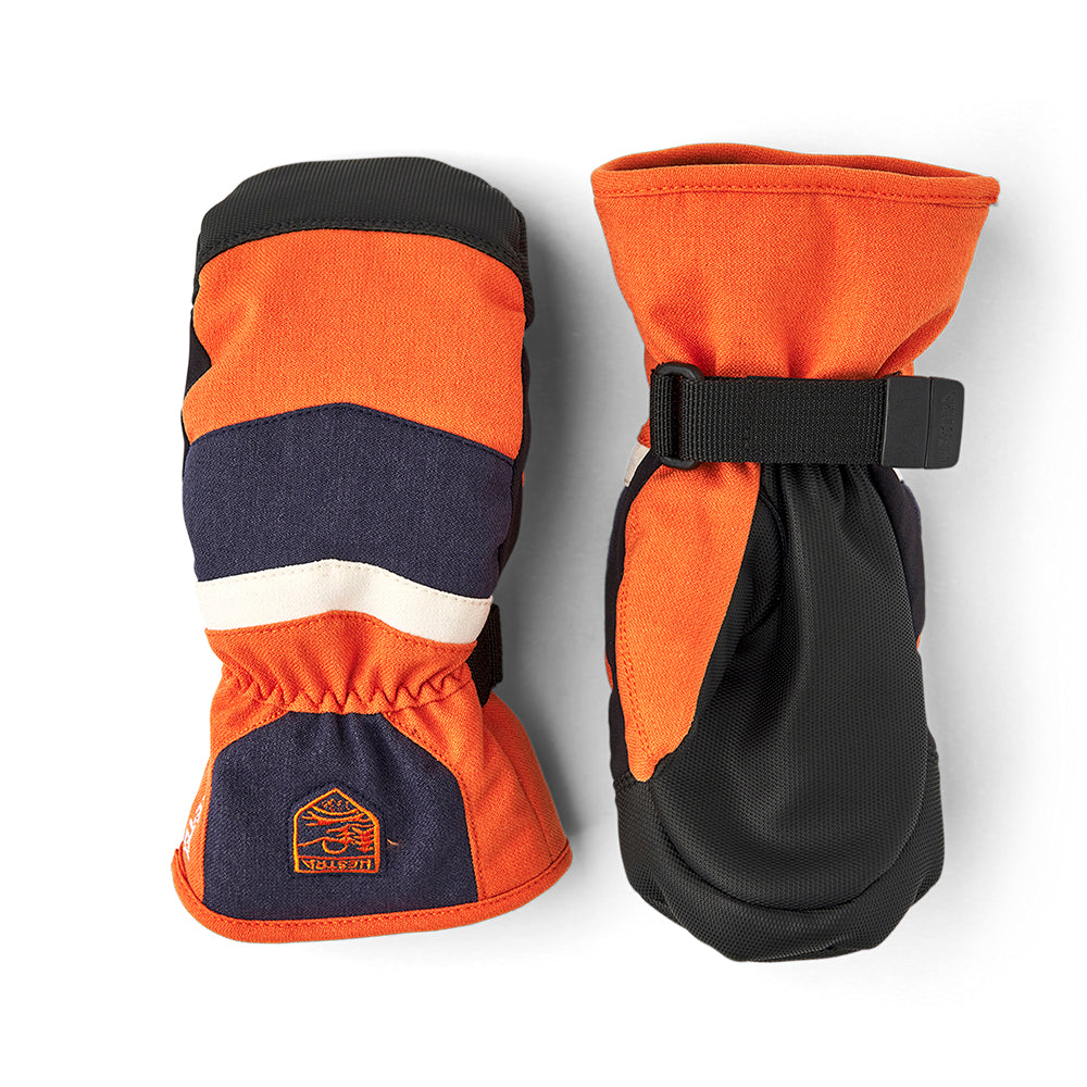 Hestra Altas Kids Gore-Tex Mittens in orange