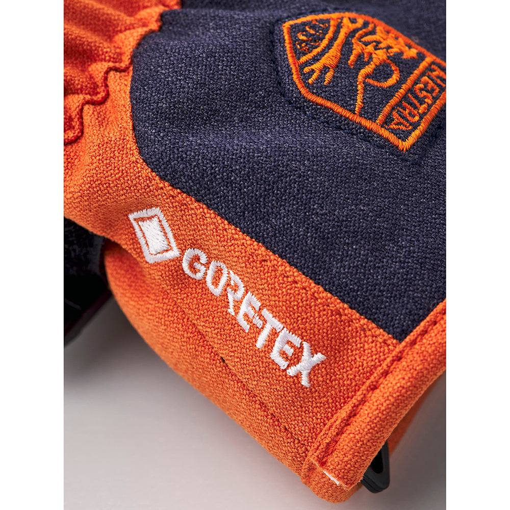 Hestra Gore-Tex Atlas Kids Ski Mittens (Orange)