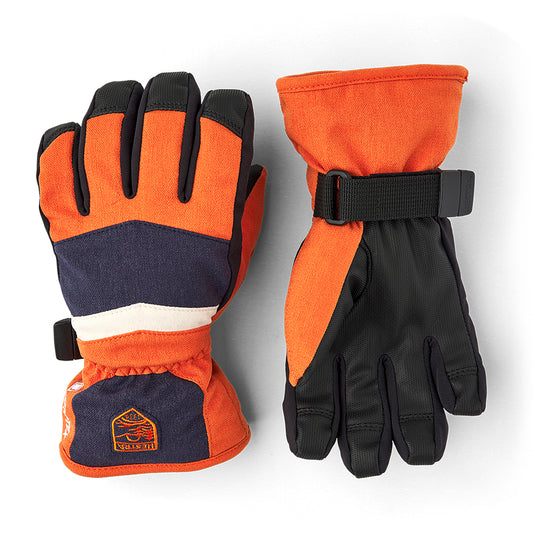 Hestra kids goretex gloves in orange