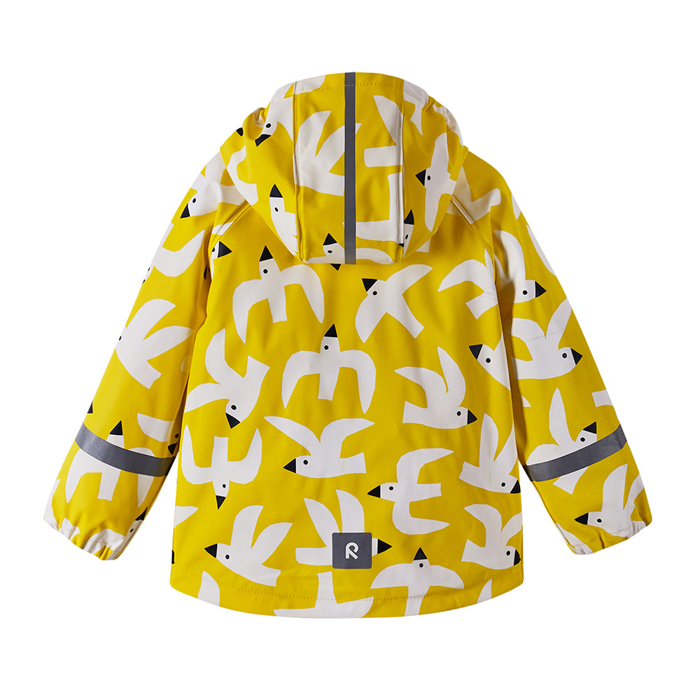 Reima Vesi Kids Waterproof Jacket (Yellow Birds)