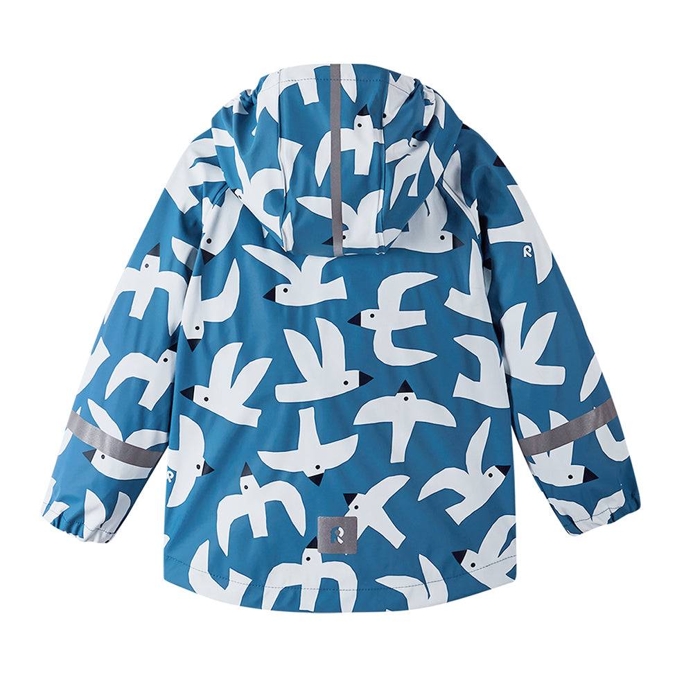 Reima Vesi Kids Waterproof Jacket (Denim Blue Birds)