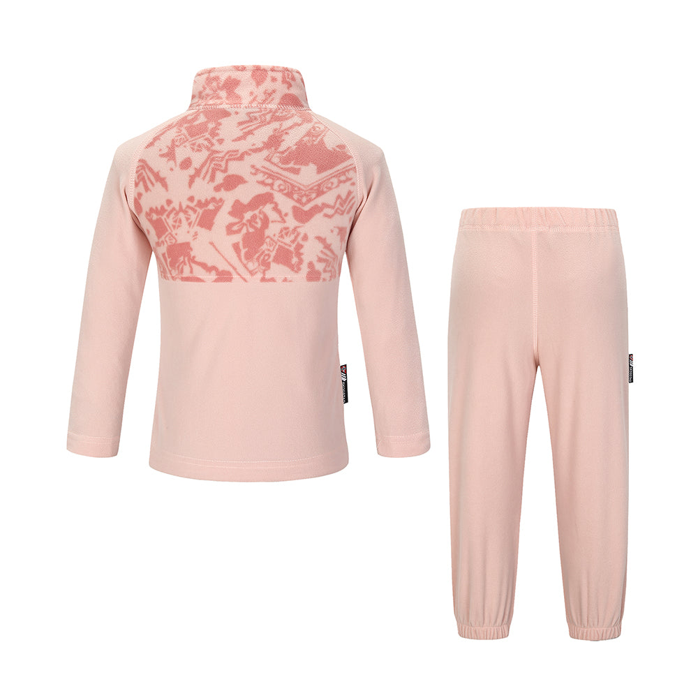 Skogstad Kids' Fongen Fleece Set (Pale Blush)