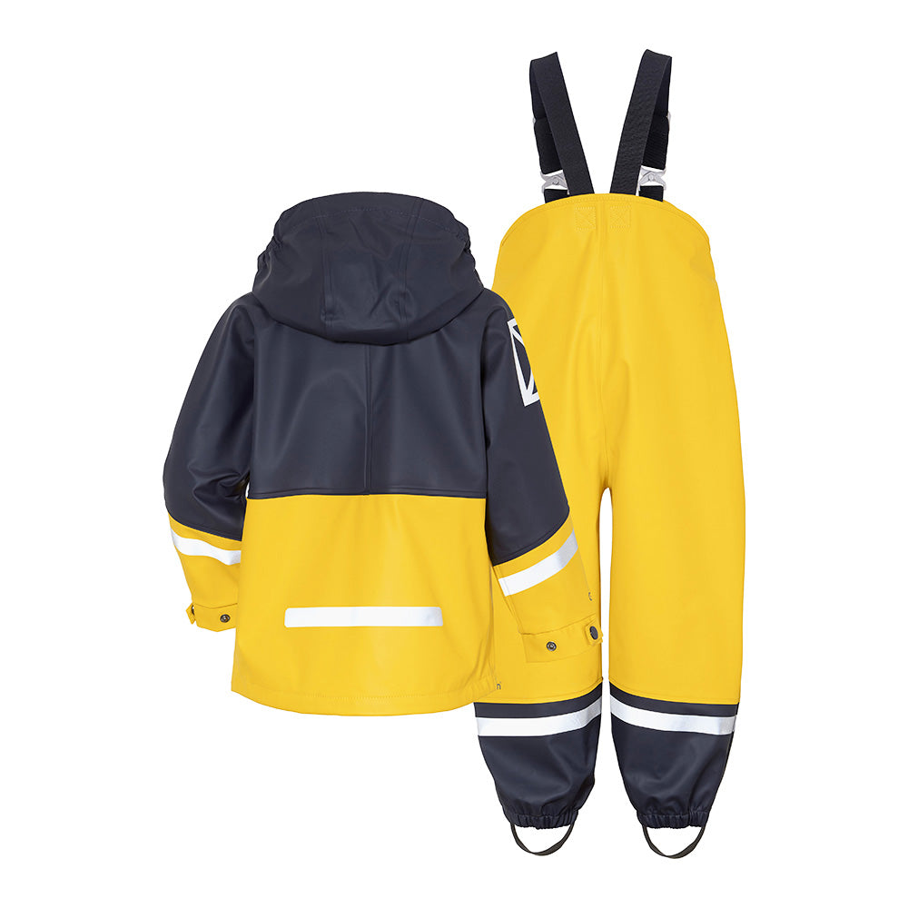 Didriksons Waterman Kids Waterproof Set (Oat Yellow)-Little Adventure Shop