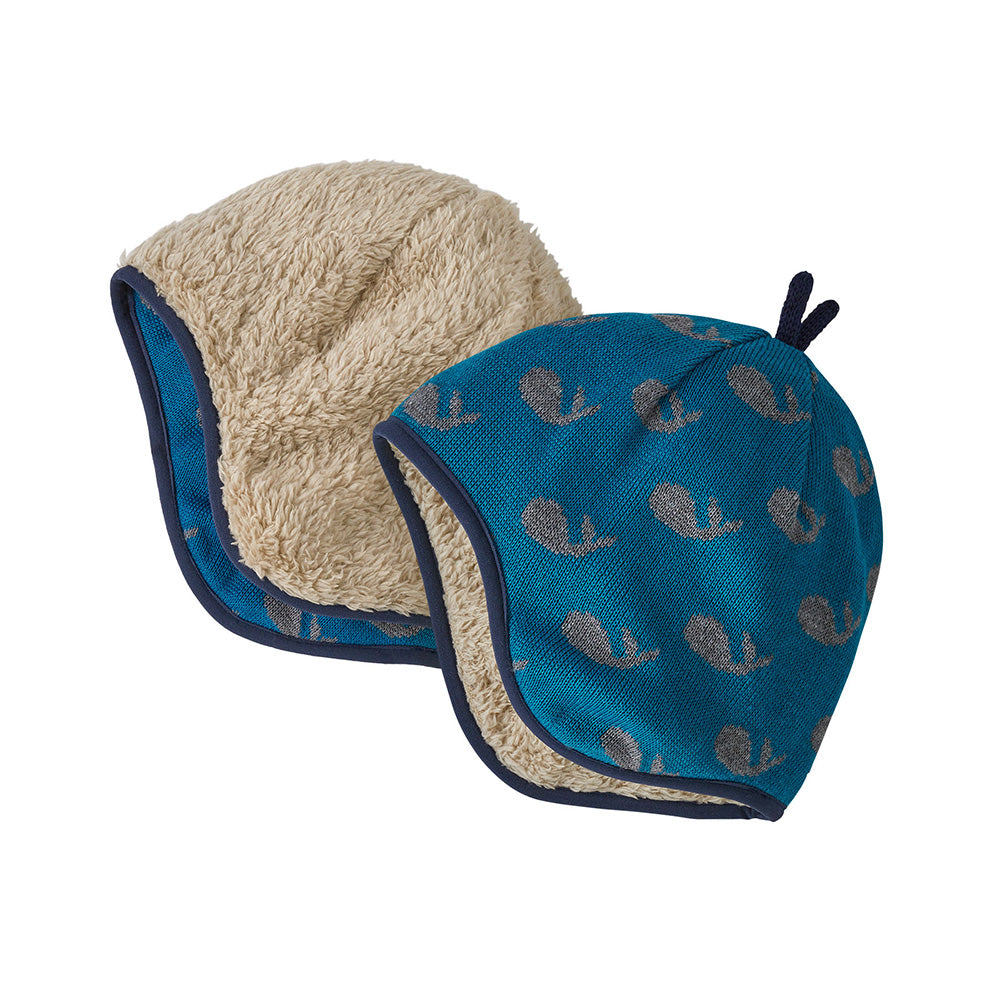 Patagonia Baby Reversible Beanie Crater Blue