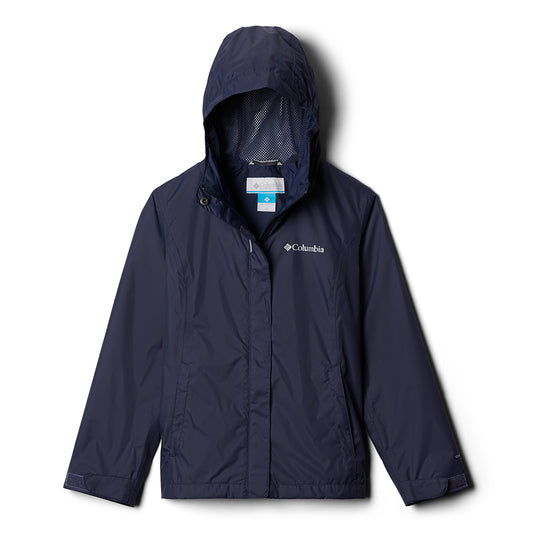 Columbia Girls Arcadia Waterproof Jacket in navy blue