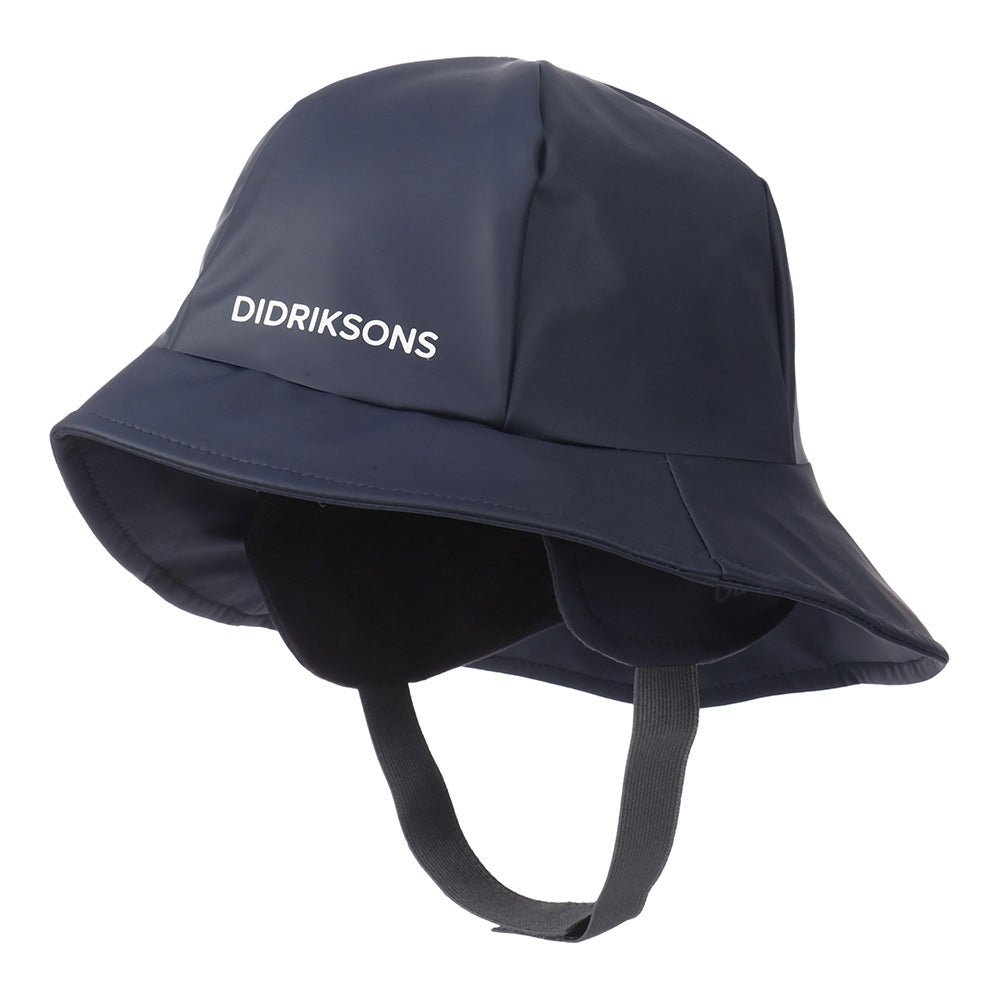 Didriksons Kids Southwest PU Rain Hat (Navy)-Little Adventure Shop