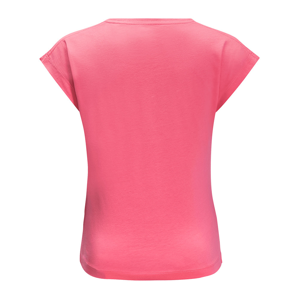 Jack Wolfskin Kids Tweeting Birds T-shirt (Pink Lemonade)