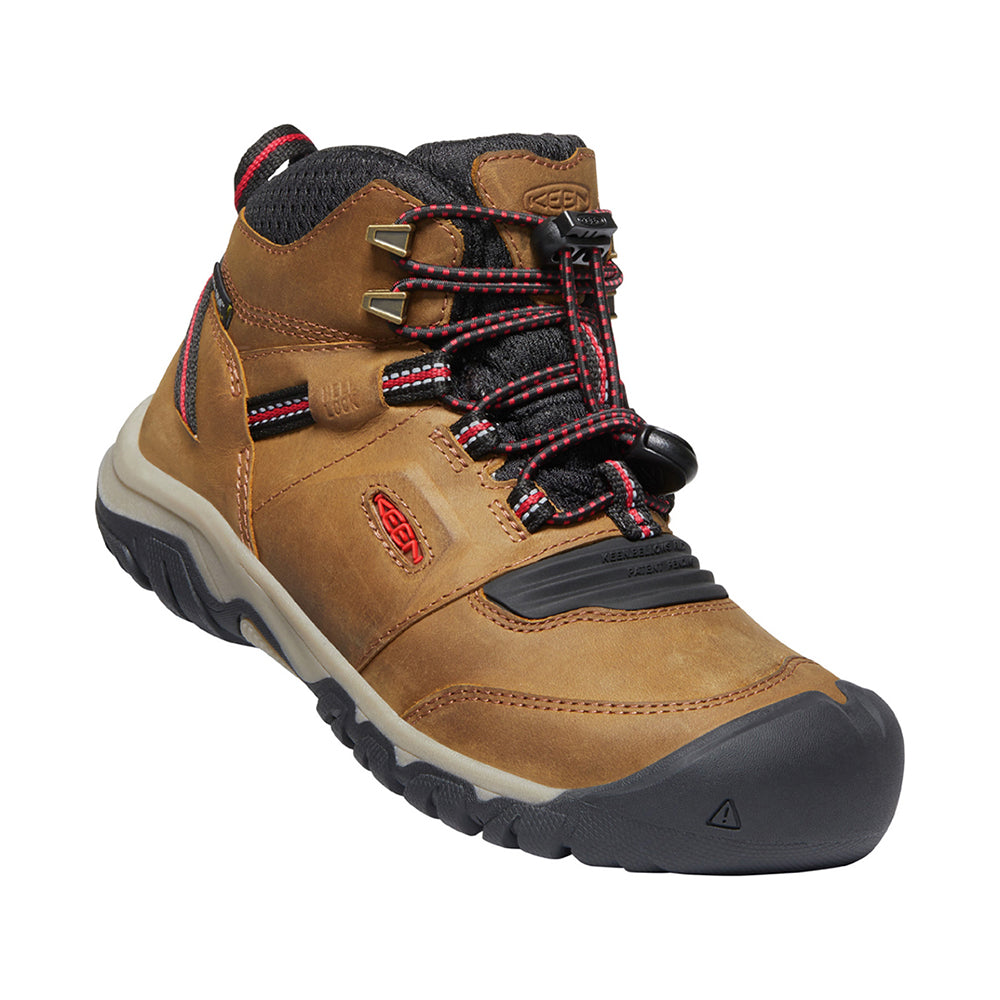Keen Kids Ridge Flex Waterproof Boots Bison