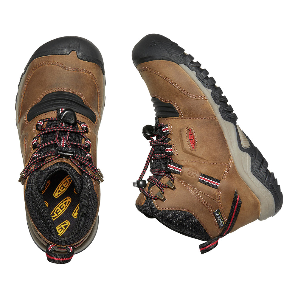 Keen Kids Ridge Flex Waterproof Boots (Bison)