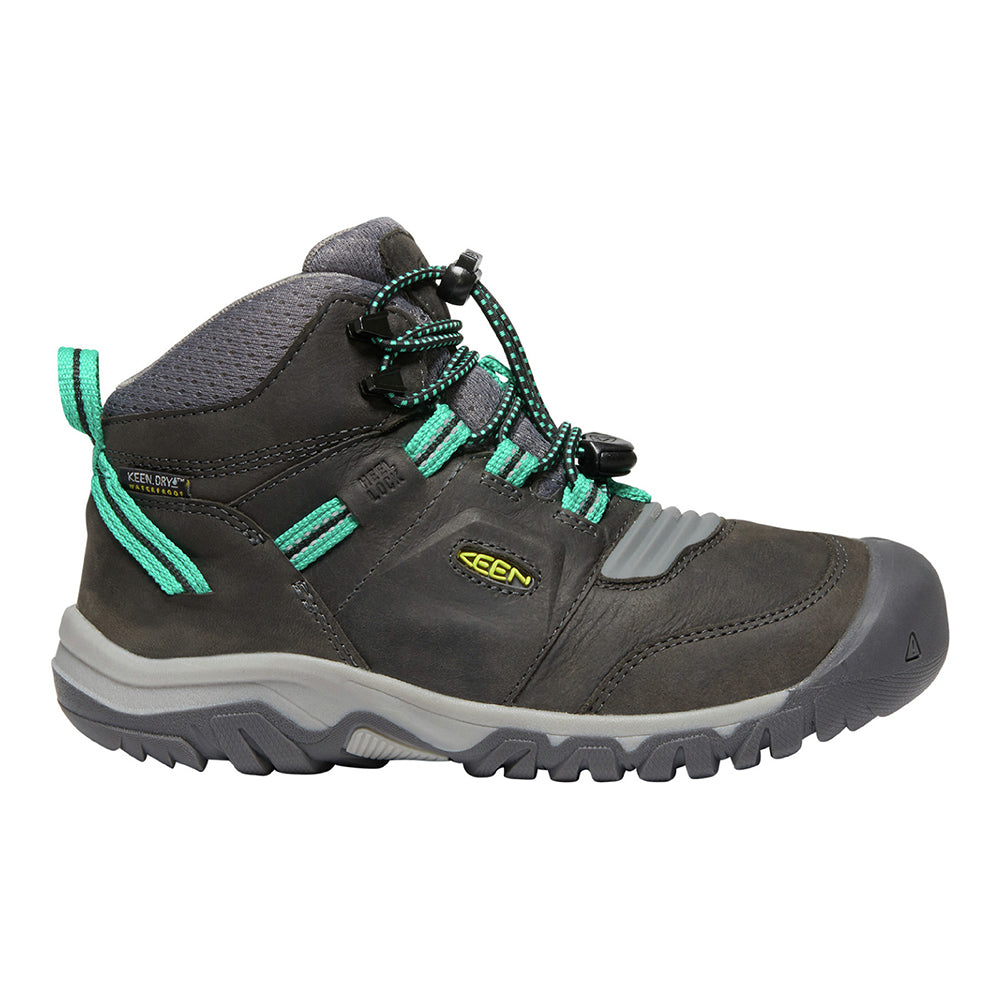 Keen Kids Ridge Flex Waterproof Boots (Magnet/Green Lake)