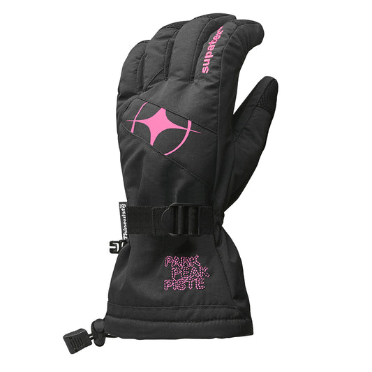 Manbi Kids Epic Gloves (Black & Fuchsia)