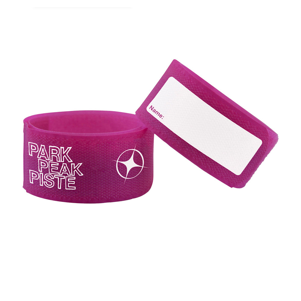 Jumbo Ski Ties with Name Tag (Pink)