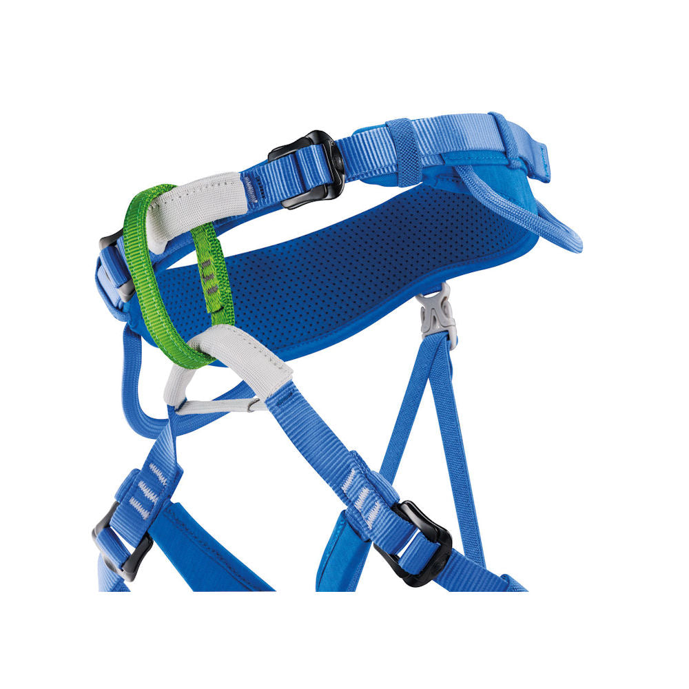 Petzl Macchu Kids Climbing Harness (Blue)-Little Adventure Shop