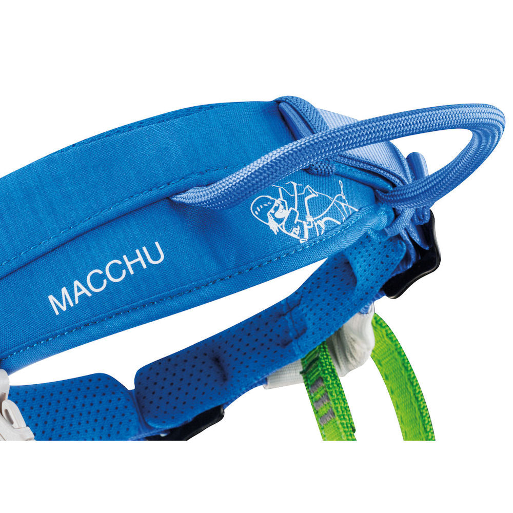 Petzl Macchu Kids Climbing Harness (Blue)-Little Adventure Shop