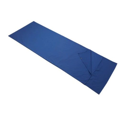 Trekmates Polycotton sleeping bag liner in blue