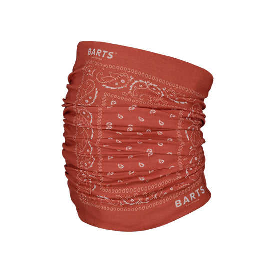 Barts Kids Neck Warmer in a red paisley pattern