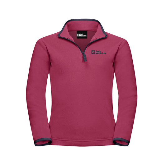 Jack Wolfskin Kids Taunus Halfzip Fleece Jacket  in fushia