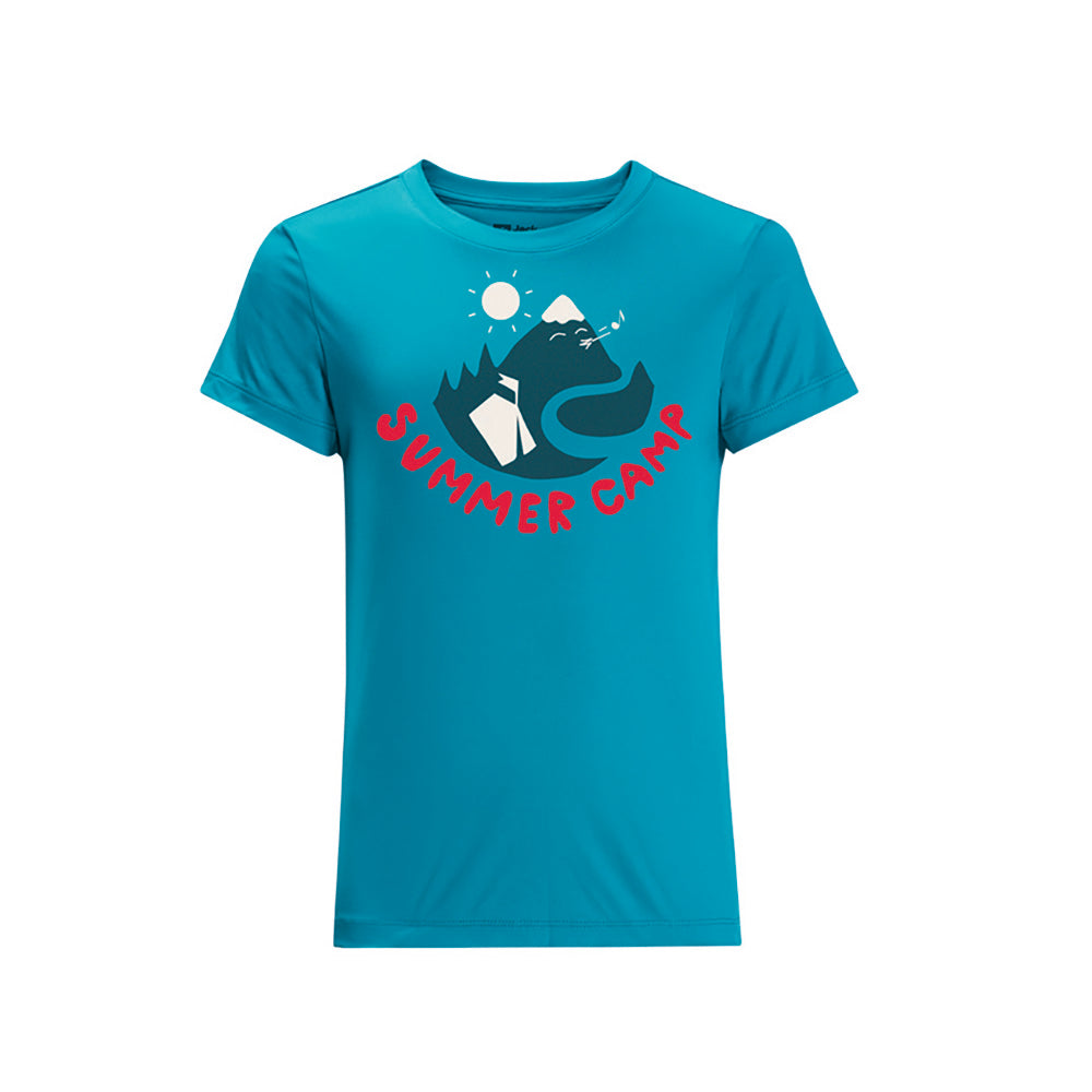 Jack Wolfskin Kids Summer Camp T-shirt (Everest Blue)