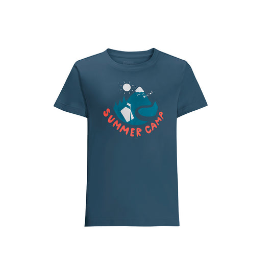 Jack Wolfskin Kids Summer Camp T-shirt (Dark Sea)