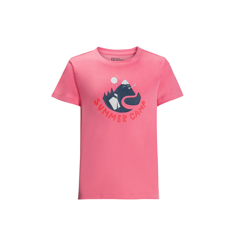 Jack Wolfskin Kids Summer Camp T-shirt in pink