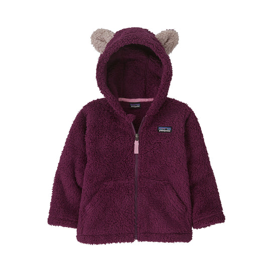 Patagonia Baby Furry Friends Cardigan in plum