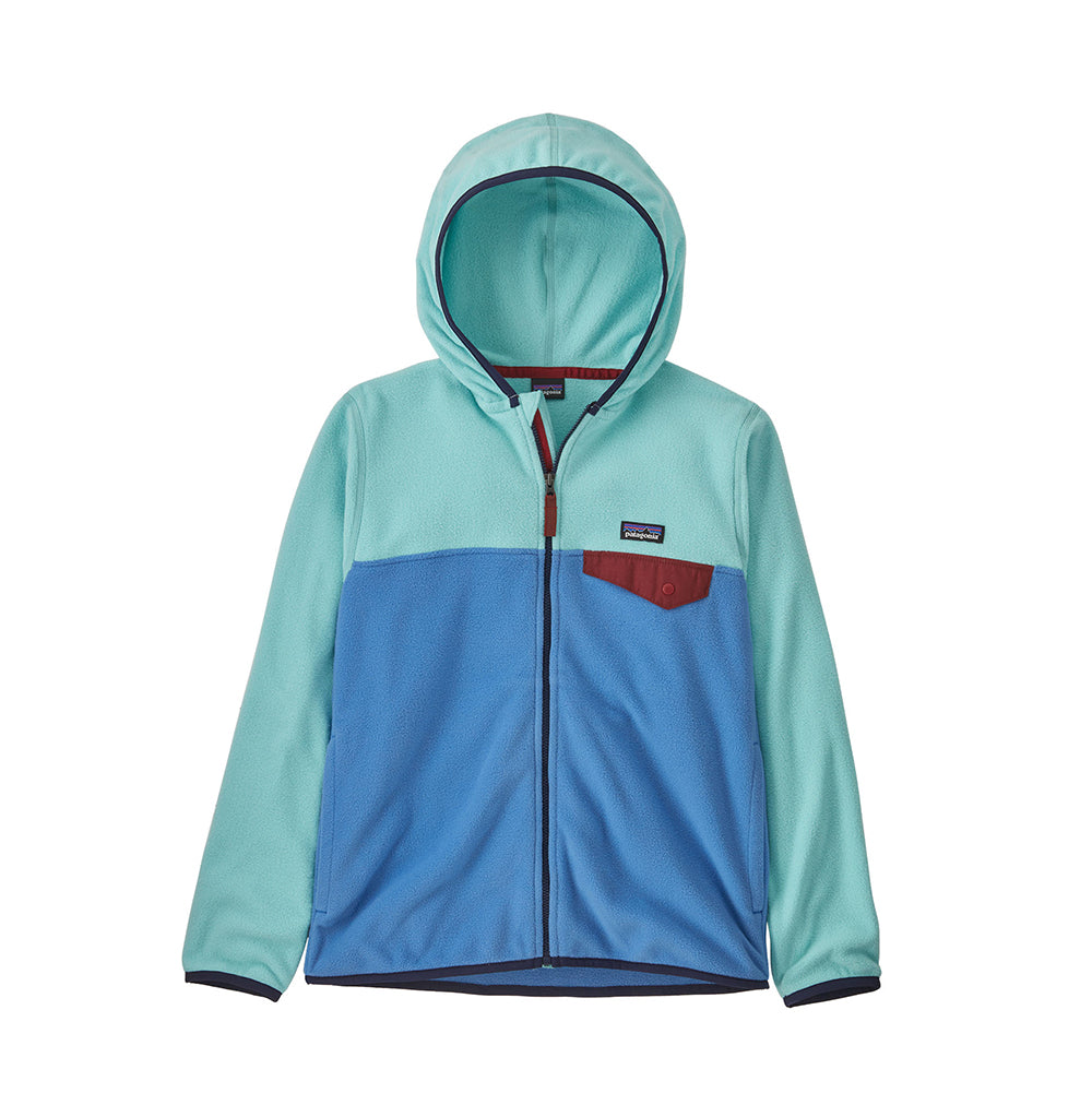 Patagonia Kids' Micro D Snap-T Jacket IN TURQUOISE BLUE