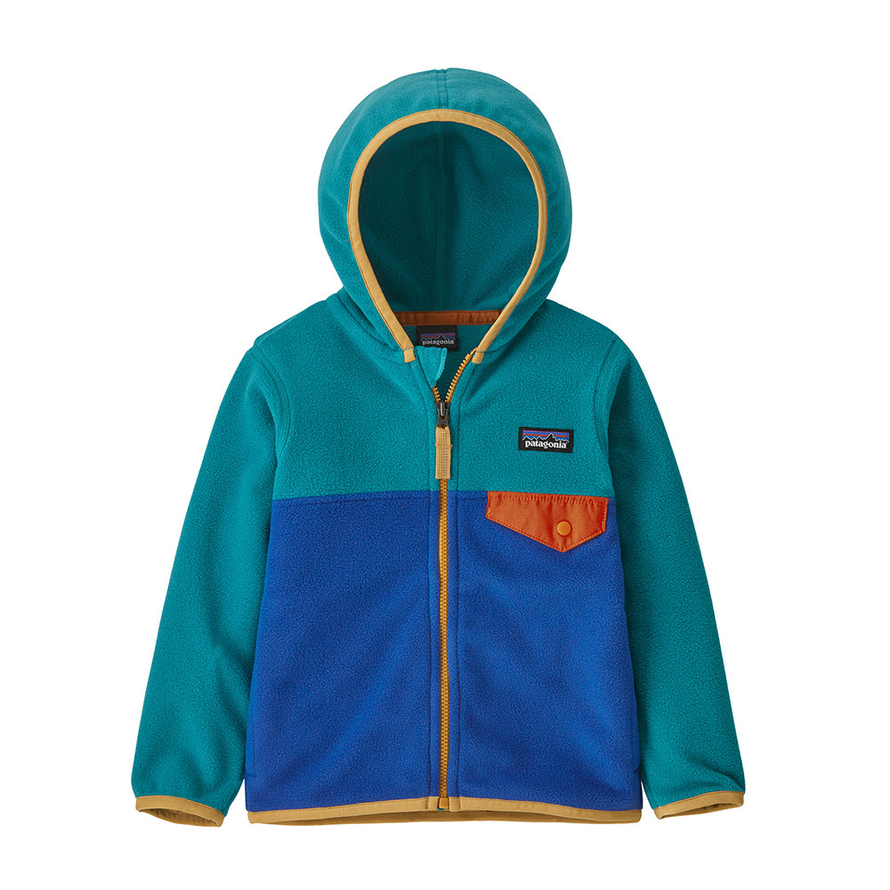 Patagonia Baby Micro D Snap-T Jacket  in blue and green