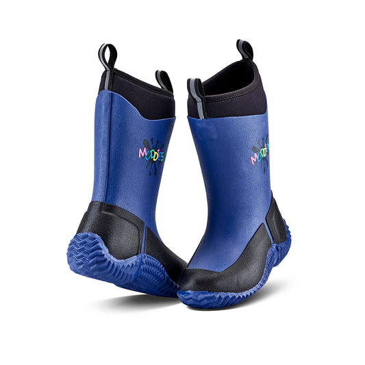 Muddies Icicle Insulated Rain Boots (Navy Black)