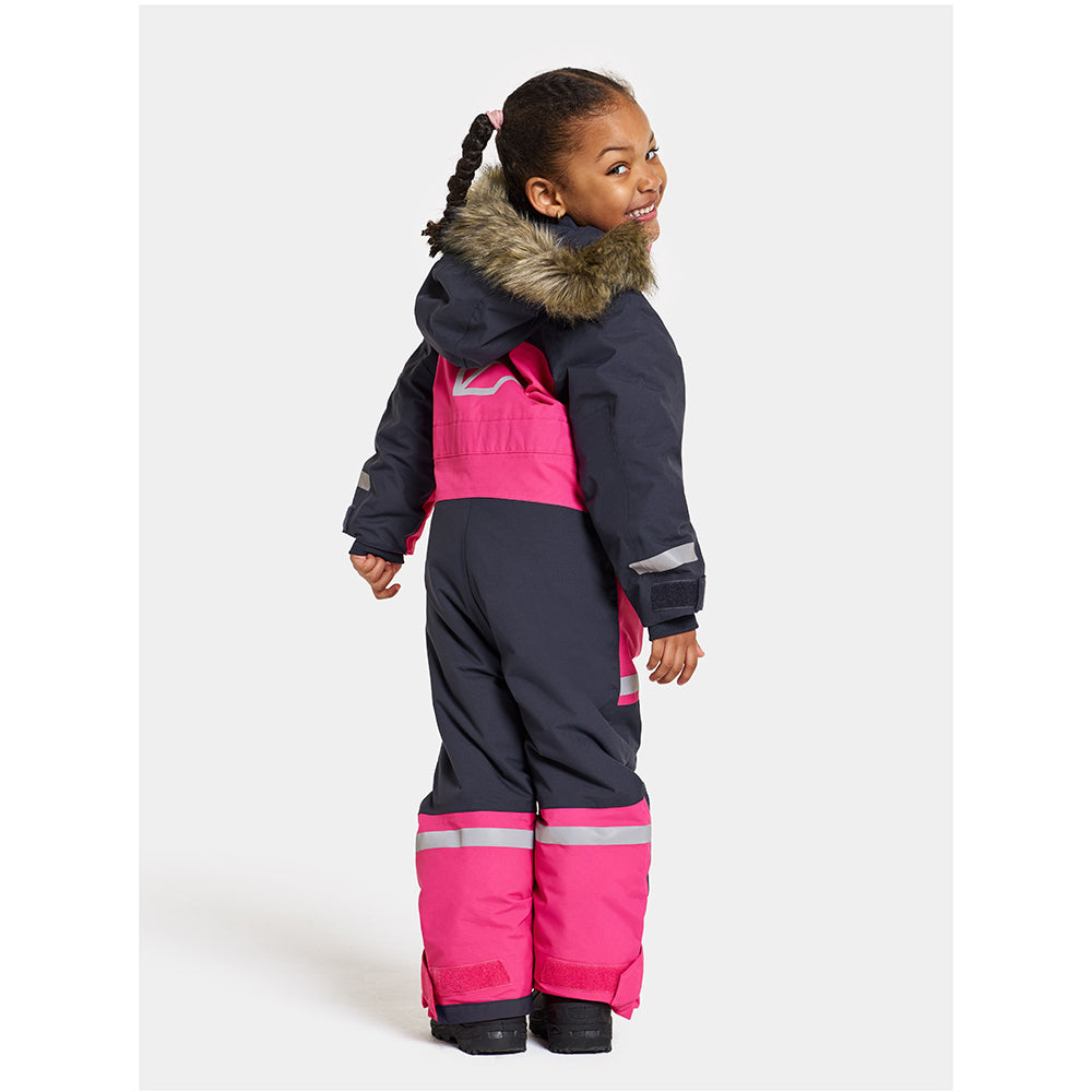 Didriksons Bjarven Kids Ski Coverall (True Pink)