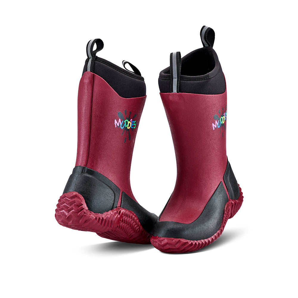 Grubs Muddies Icicle Kids Insulated Rain Boots (Tawny Red)