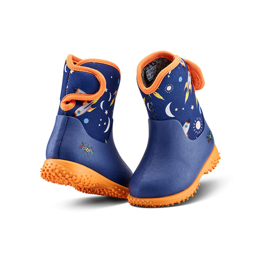 Muddies Puddle Baby Boots (Space Orange)