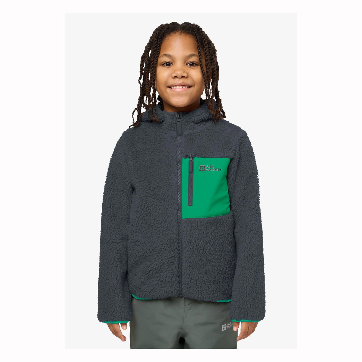 Jack Wolfskin Kids Ice Curl Hoody (Phantom)