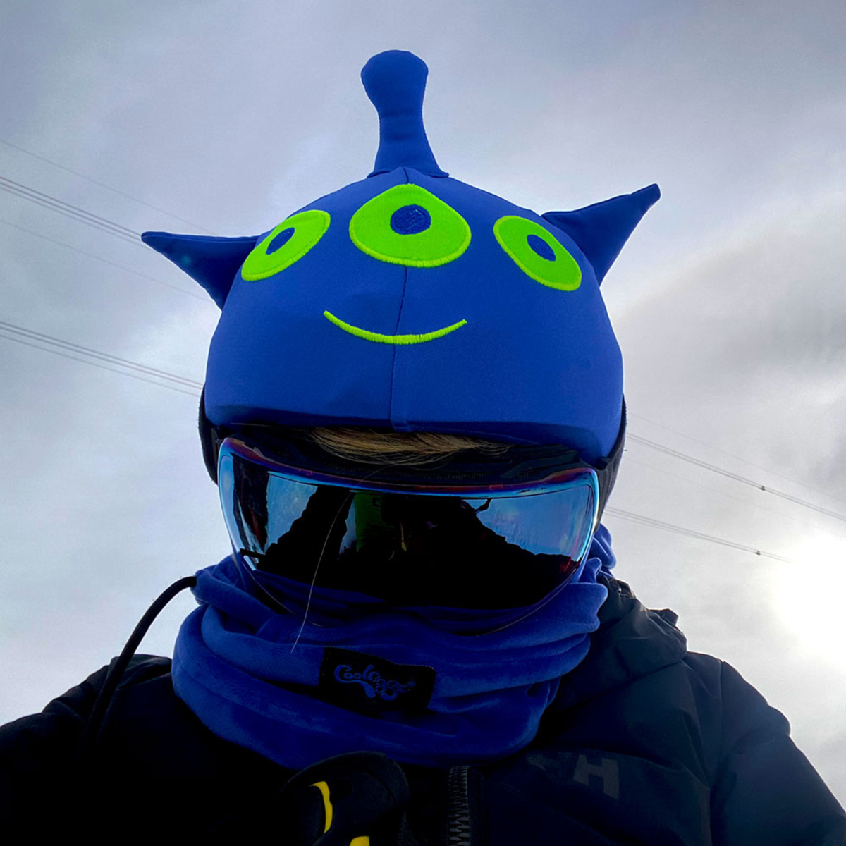 Coolcasc Kids Helmet Cover (3 Eyed Monster)