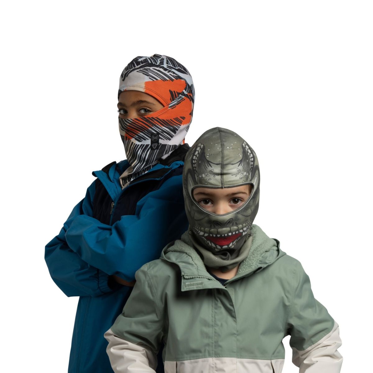 Buff Junior Polar Balaclava (Dinochi Beetle Green)