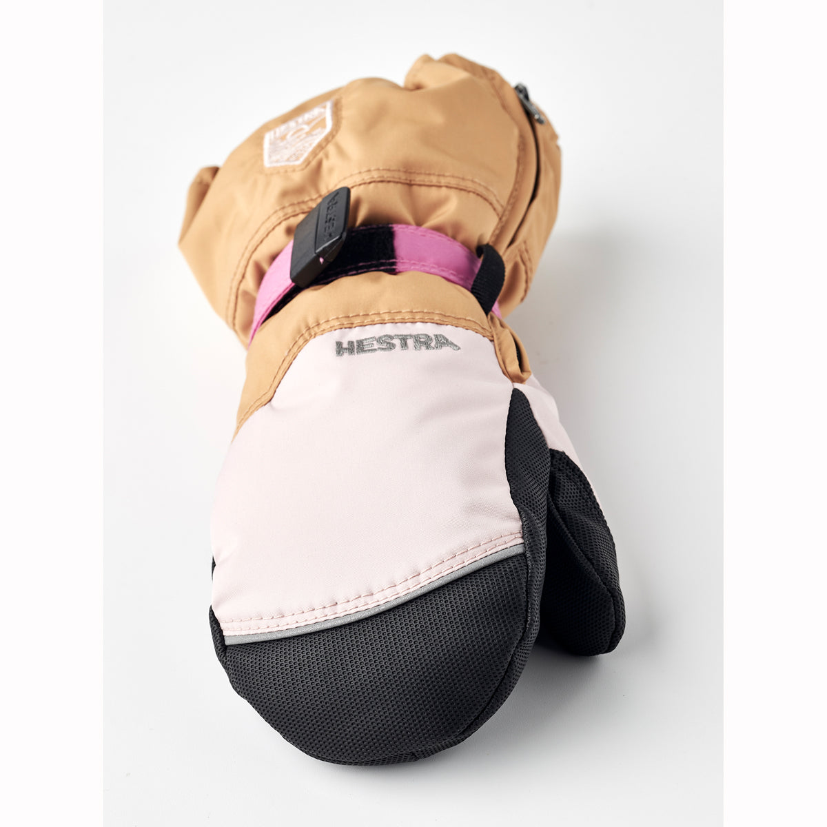 Hestra Baby Zip Mittens (Gold Pink)