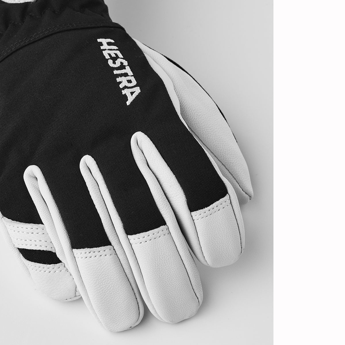 Hestra Kids Army Leather Heli Ski Jr Glove (Black)