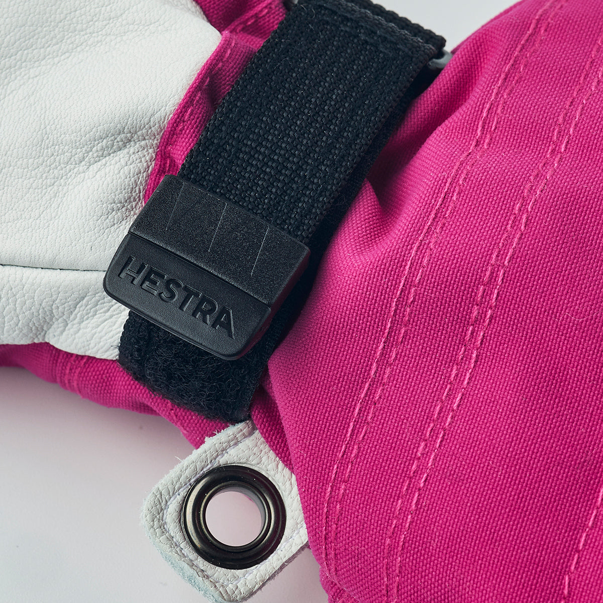 Hestra Kids Army Leather Heli Ski Jr Glove (Fushia)