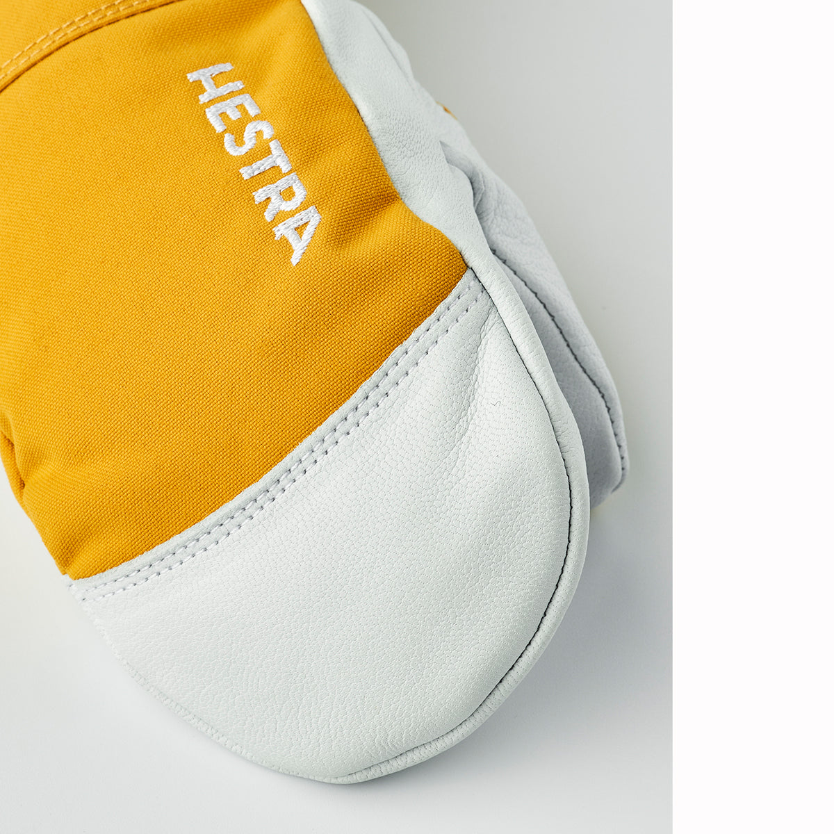 Hestra Kids Army Leather Heli Ski Mittens (Yellow)