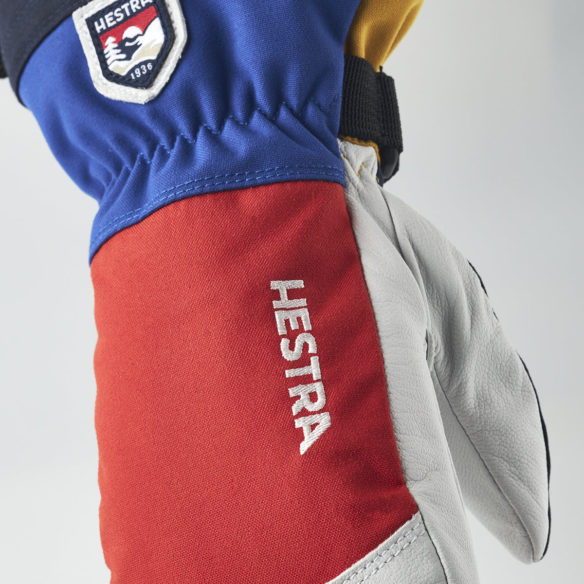Hestra Kids Army Leather Heli Ski Mittens (Multi)