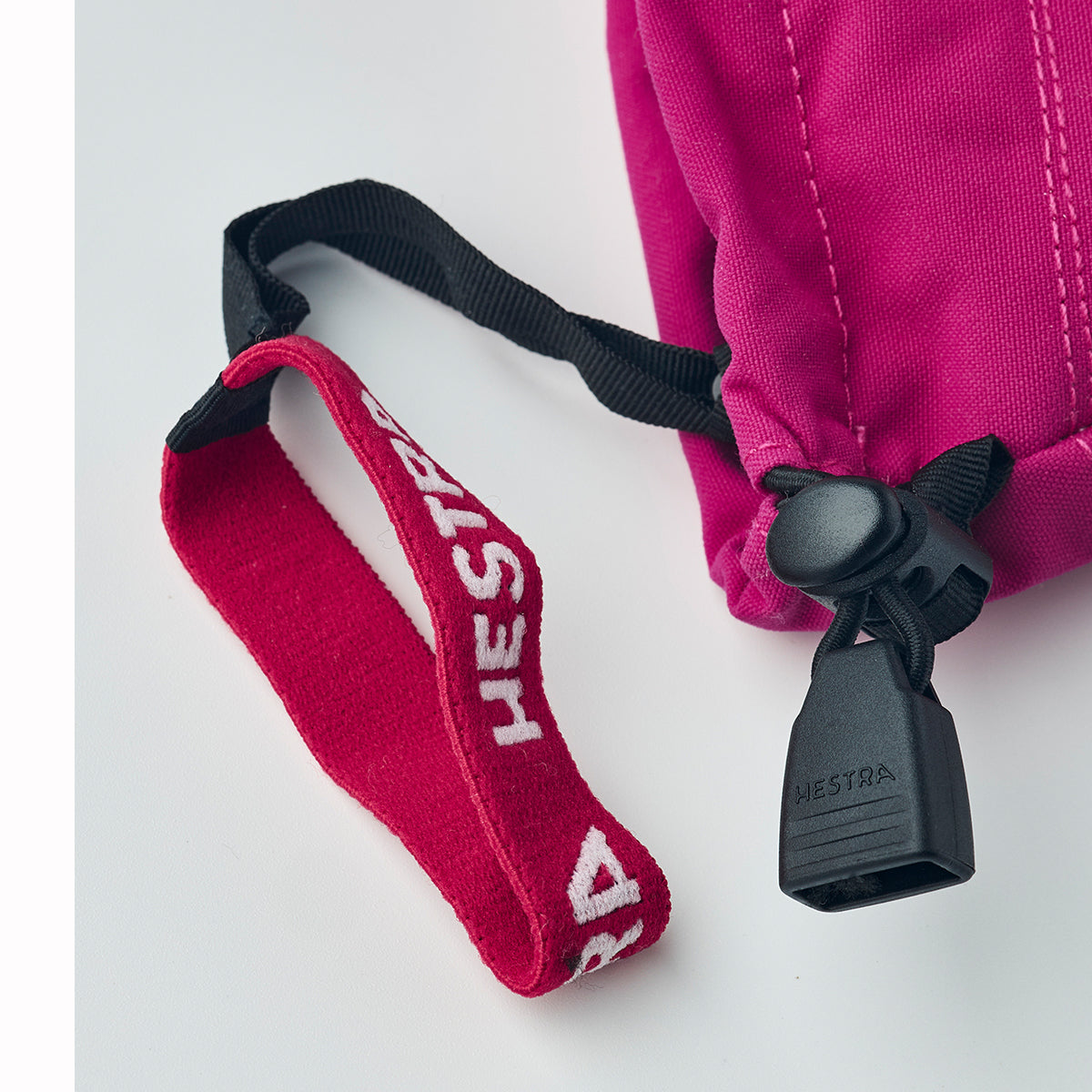 Hestra Kids Army Leather Heli Ski Mittens (Fushia)