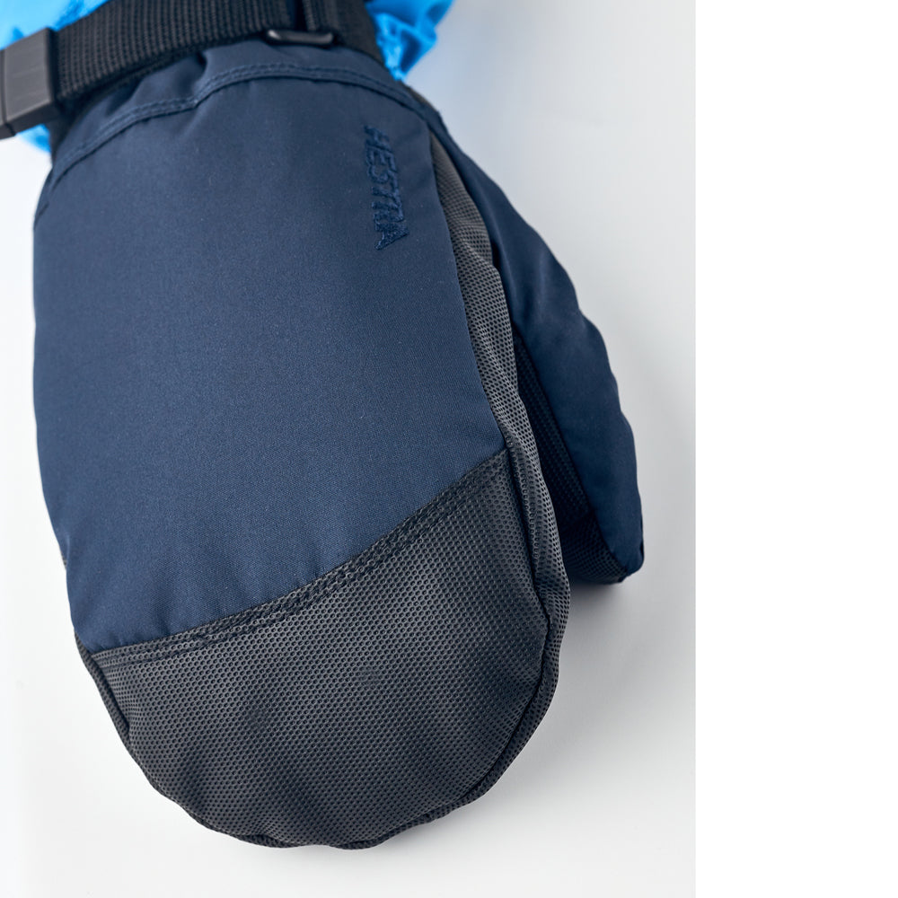 Hestra C-Zone Jr Gauntlet Kids Ski Mittens (Navy Sky Blue)