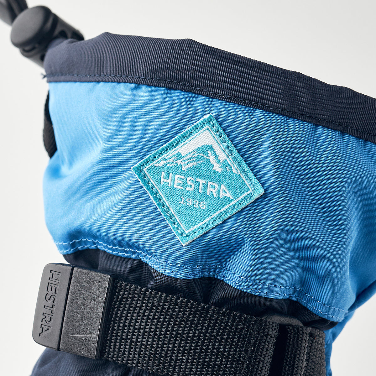 Hestra C-Zone Jr 3-Fingered Kids Ski Gloves (Navy Sky Blue)