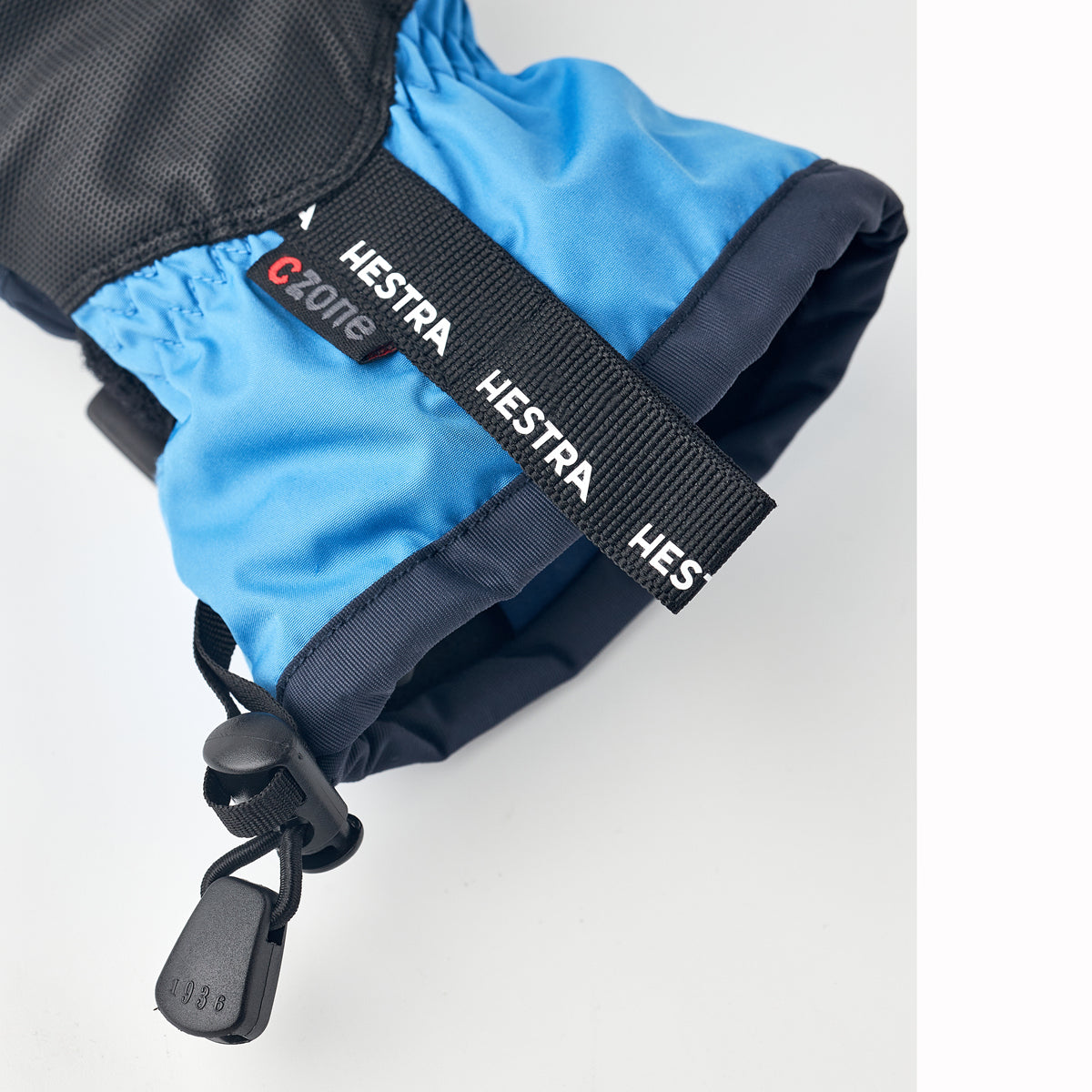 Hestra C-Zone Jr 3-Fingered Kids Ski Gloves (Navy Sky Blue)