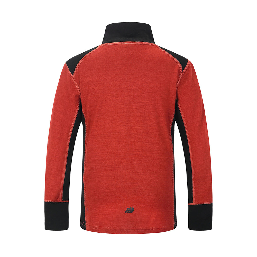 Skogstad Boys Jostedal Merino Wool Thermal Top (Terracotta)