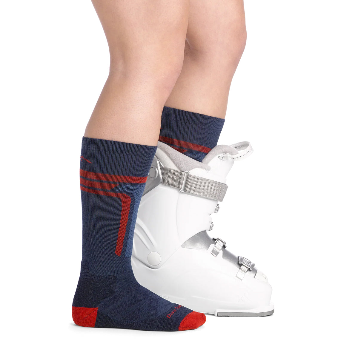 Darn Tough Kids T-Bar Ski Socks (Midnight)