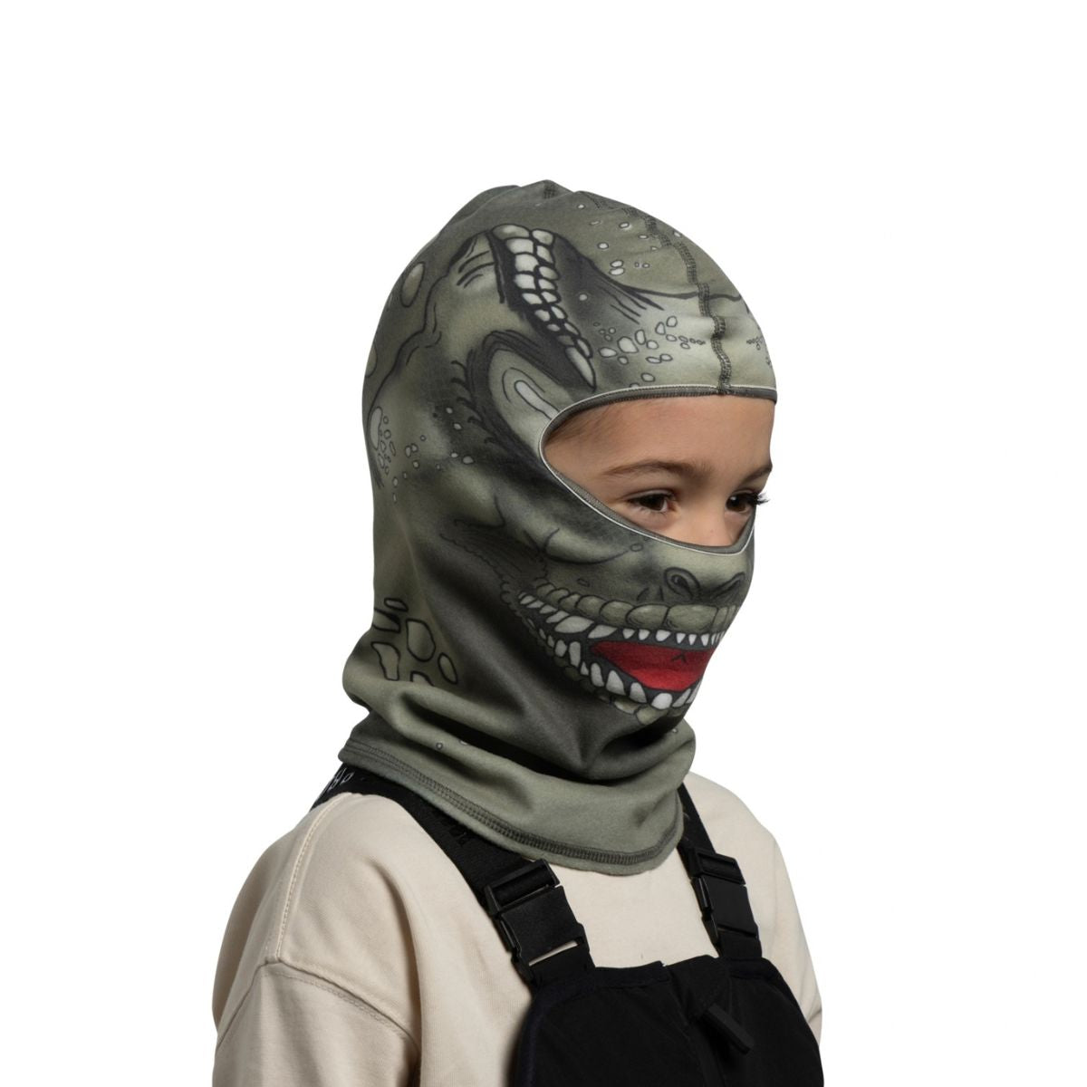Buff Junior Polar Balaclava (Dinochi Beetle Green)