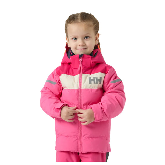 Helly Hansen Kids Vertical Insulated Ski Jacket (Hot Pink)