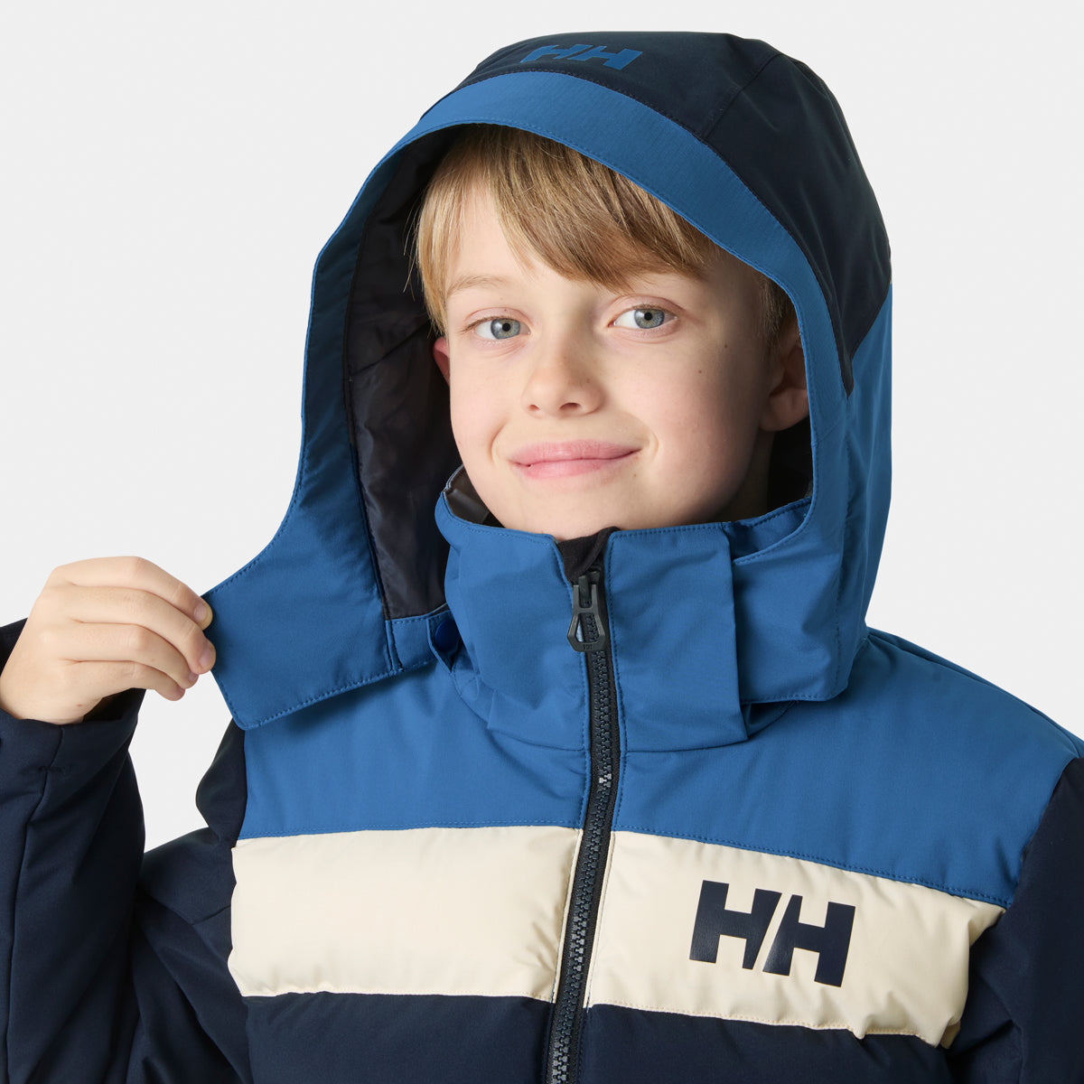 Helly Hansen Junior Cyclone Boys Ski Jacket (Navy)